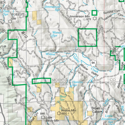 Modoc National Forest (West) Map by US Forest Service R5 | Avenza Maps