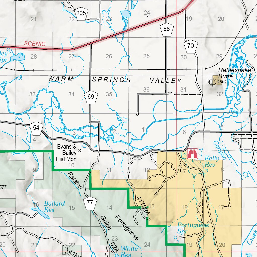 Modoc National Forest (East) Map by US Forest Service R5 Avenza Maps