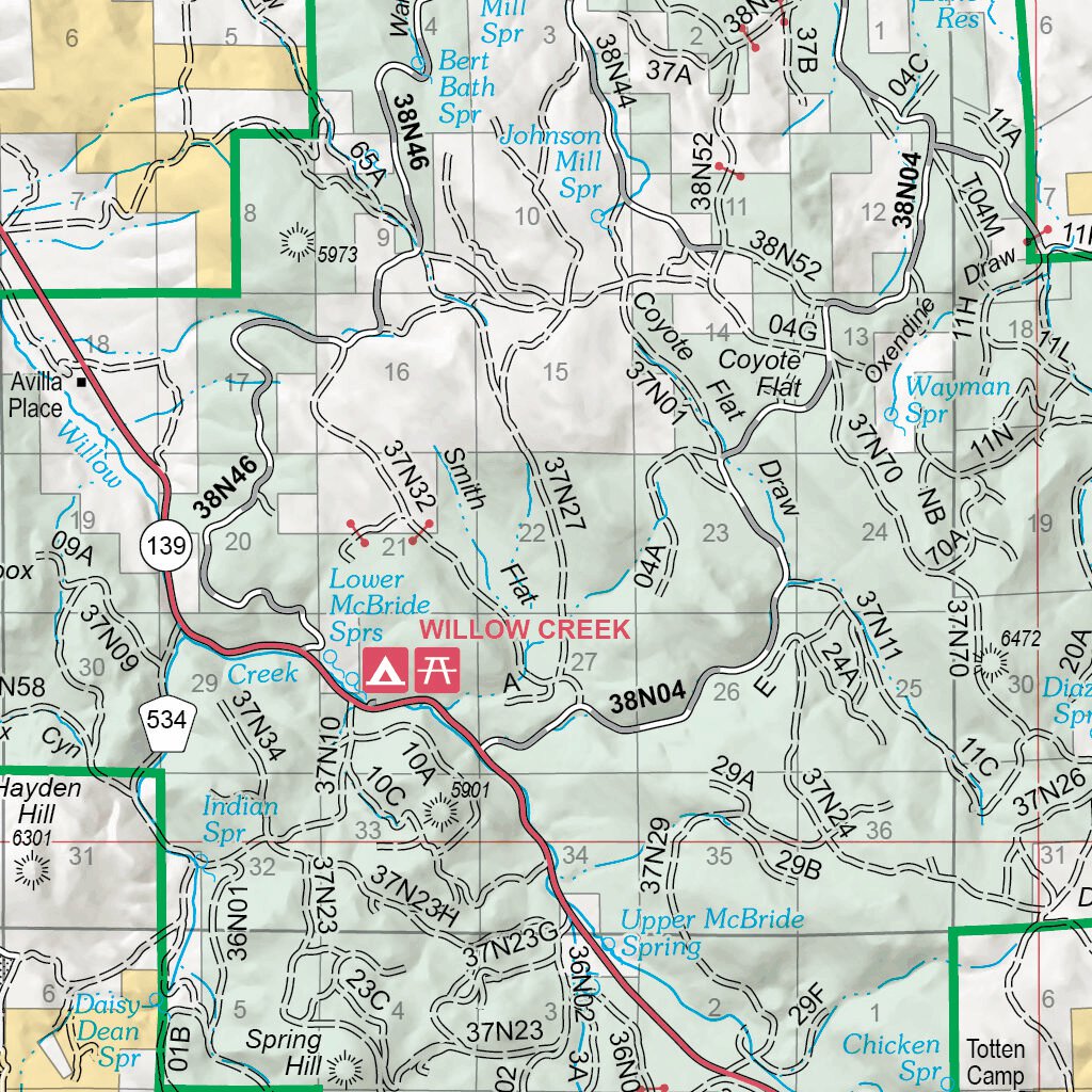Modoc National Forest (East) Map by US Forest Service R5 Avenza Maps