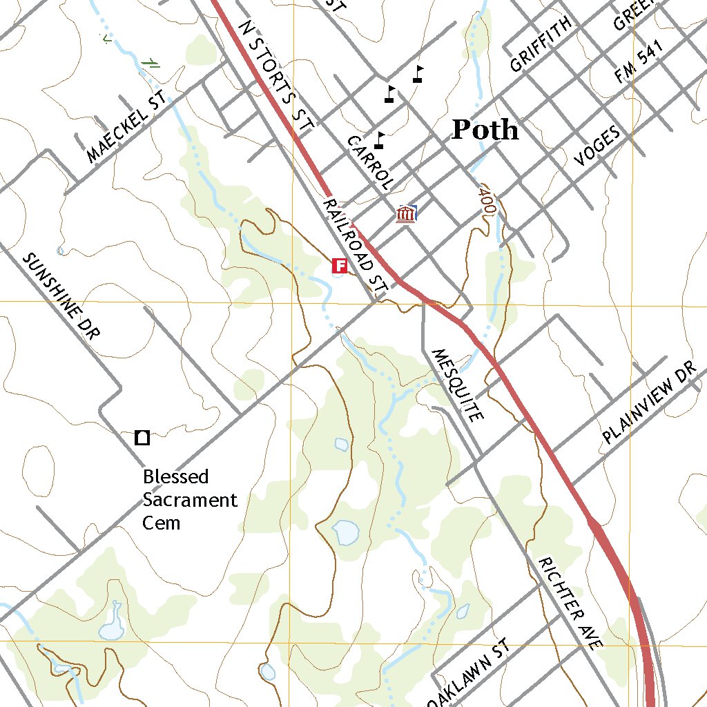 poth texas county Poth, TX (2022, 24000-Scale) Map by United States Geological Survey