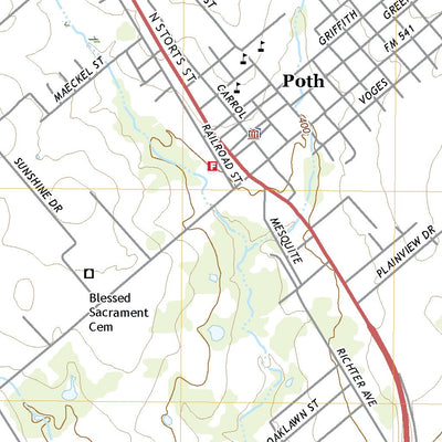 poth tx Poth, TX (2022, 24000-Scale) Map by United States Geological Survey