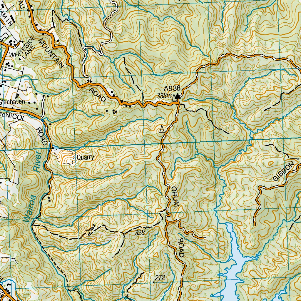 Hunua Ranges Track Map BB33 - Hunua Map by Land Information New Zealand | Avenza Maps
