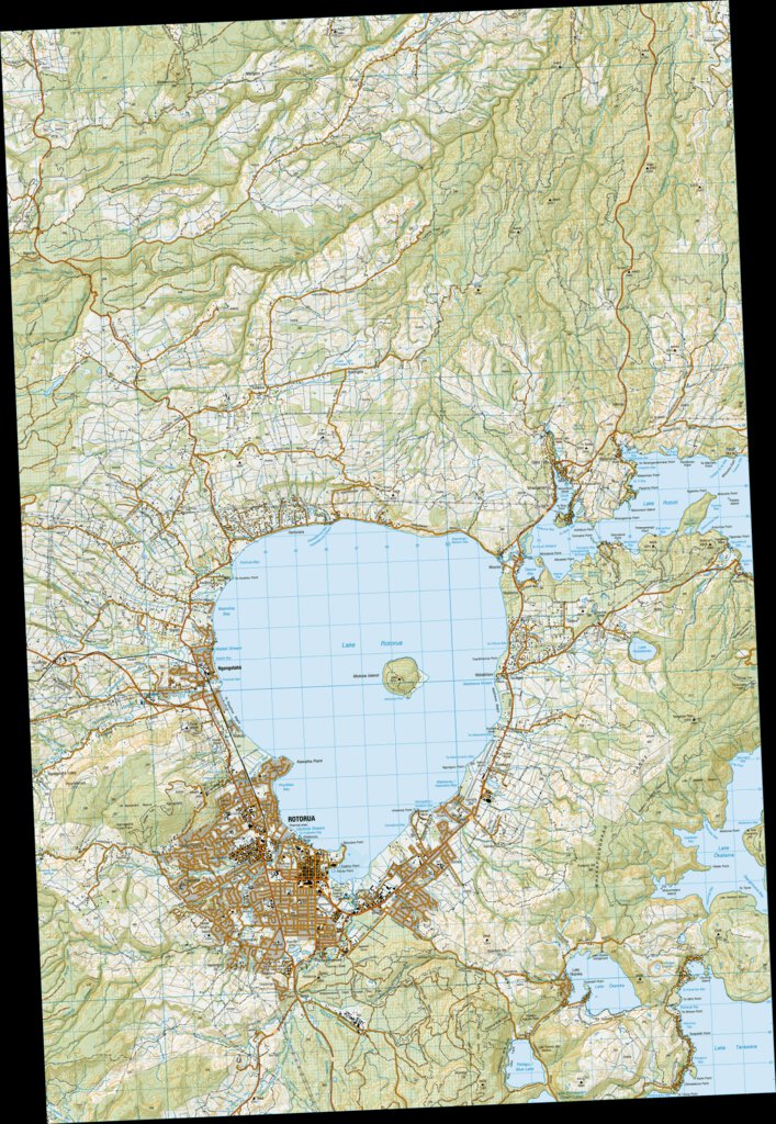 BE37 Rotorua Map by Land Information New Zealand Avenza Maps