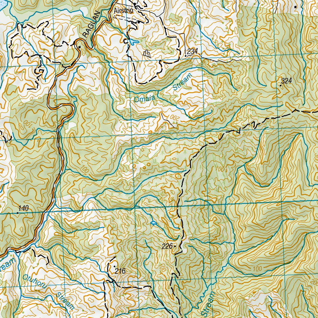 BE32 Kawhia Map by Land Information New Zealand Avenza Maps