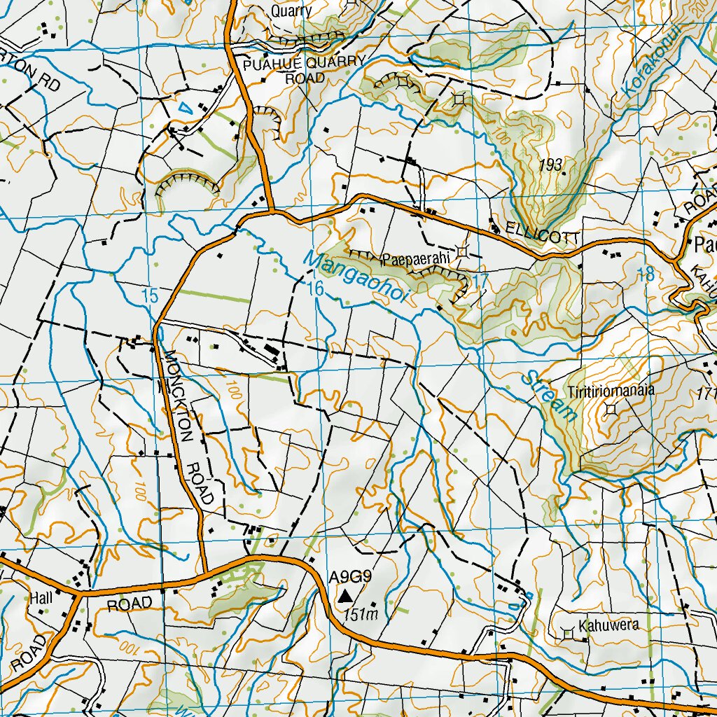 BE34 Kihikihi map by Land Information New Zealand Avenza Maps