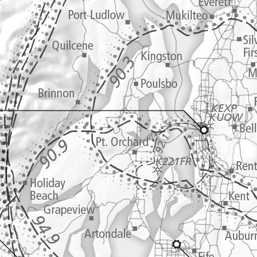 Washington - Public Radio Atlas Map by Public Radio Atlas | Avenza Maps