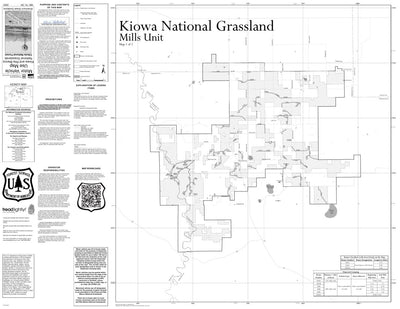 Motor Vehicle Use Map, Kiowa and Rita Blanca National Grassland (Front)