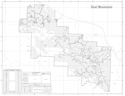 Motor Vehicle Use Map, Cibola National Forest, Mount Taylor Ranger District (Back)