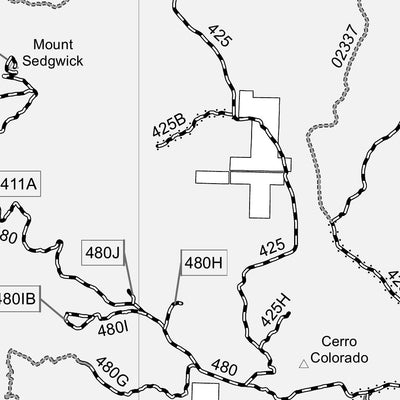 Motor Vehicle Use Map, Cibola National Forest, Mount Taylor Ranger District (Back)