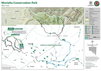 Morialta Conservation Park bike trails map