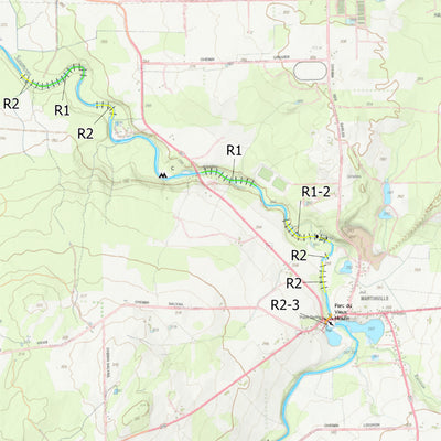 Rivière aux Saumons ( Ascot ) Map by Canot Kayak Quebec | Avenza Maps