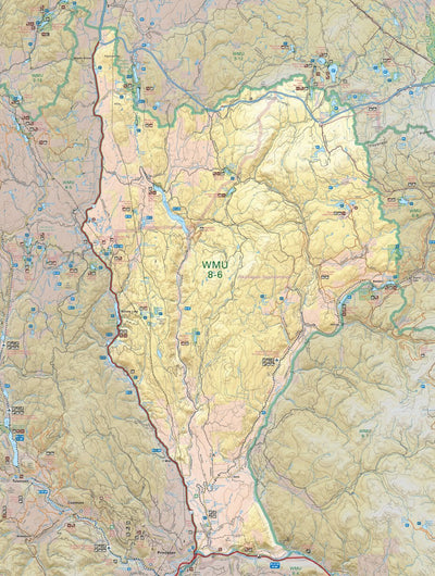 WMU 8-6 Okanagan Region – Hunting Topo BC