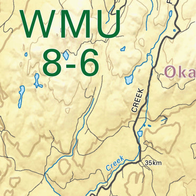 WMU 8-6 Okanagan Region – Hunting Topo BC
