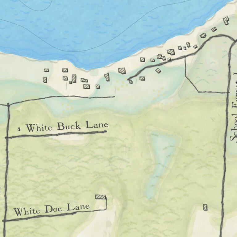 Lake Noquebay, County, Wisconsin map by WisCartography