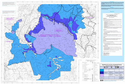 Bridger-Teton NF Teton Division Winter Travel Map South Half 2022