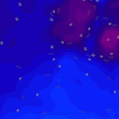 Dzierżno Duze. Mapa głębokości