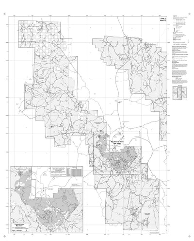 Motor Vehicle Use Map, Prescott National Forest (West Side)