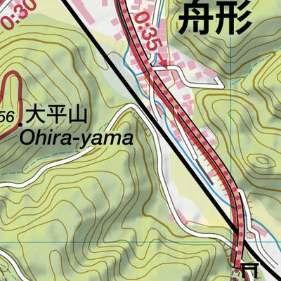 Sabane-yama 猿羽根山 Hiking Map (Tohoku, Japan) 1:15,000