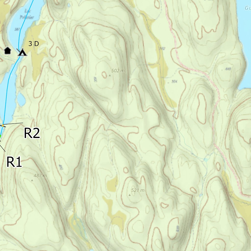 Rivière Du Poste Map by Canot Kayak Quebec Avenza Maps