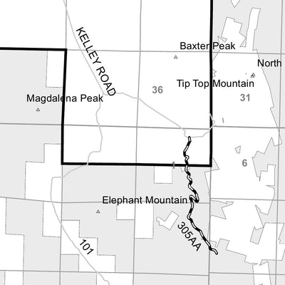 Motor Vehicle Use Map, Magdalena Ranger District, Cibola National Forest (Magdalenas, Datils, Bears)