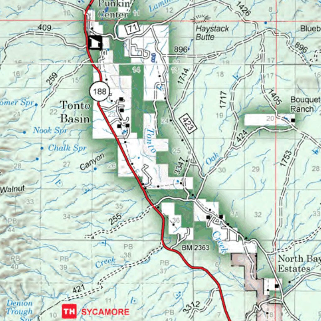 Tonto National Forest Visitor Map By Us Forest Service R3 Avenza Maps