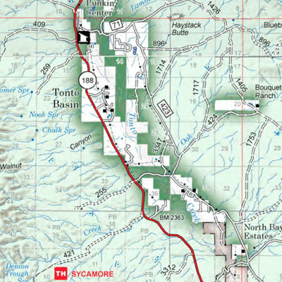 Tonto National Forest Visitor Map