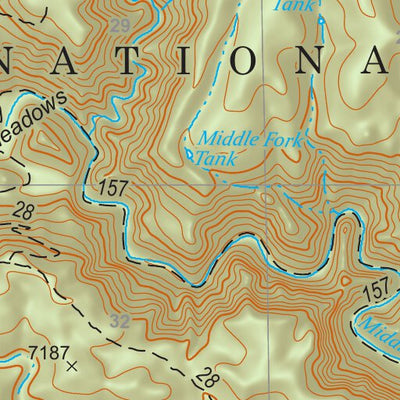 Gila National Forest Quadrangle Map: pg 72 Woodland Park