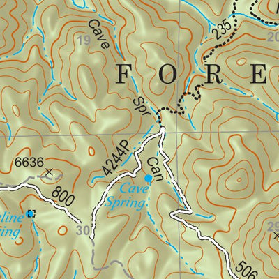 Gila National Forest Quadrangle Map: pg 104 Reading Mountain