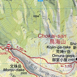 Shoga-dake 笙ガ岳 Chokai-san 鳥海山 Hiking Map (Tohoku, Japan) 1:25,000