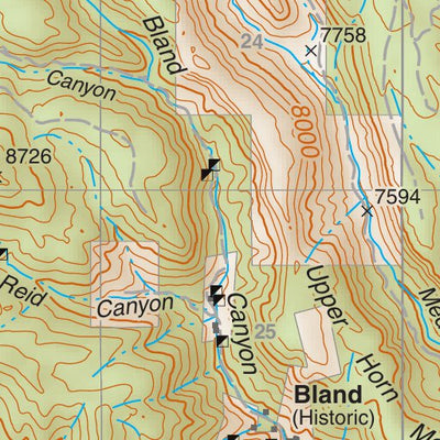 Santa Fe National Forest Quadrangle Map: pg 49 Bland