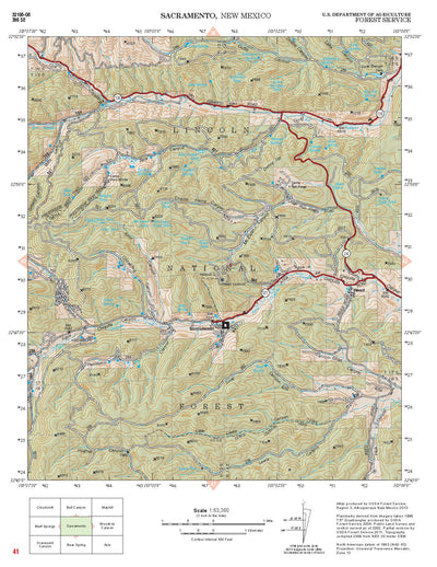 Lincoln National Forest Quadrangle: Atlas Bundle