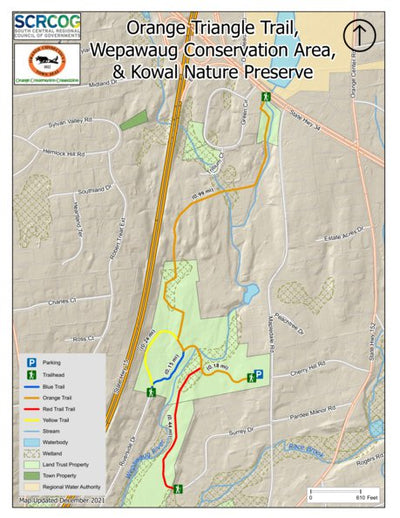 Orange Triangle Trail, Wepawaug Conservation Area, & Kowal Nature Preserve - Orange, CT