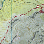 Zao-zan 蔵王山 Hiking Map (Tohoku, Japan) 1:25,000