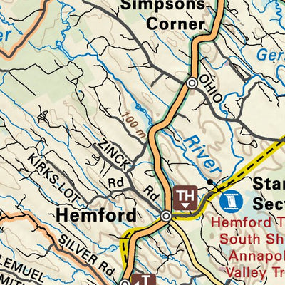 NSNS13 New Germany - Nova Scotia Topo