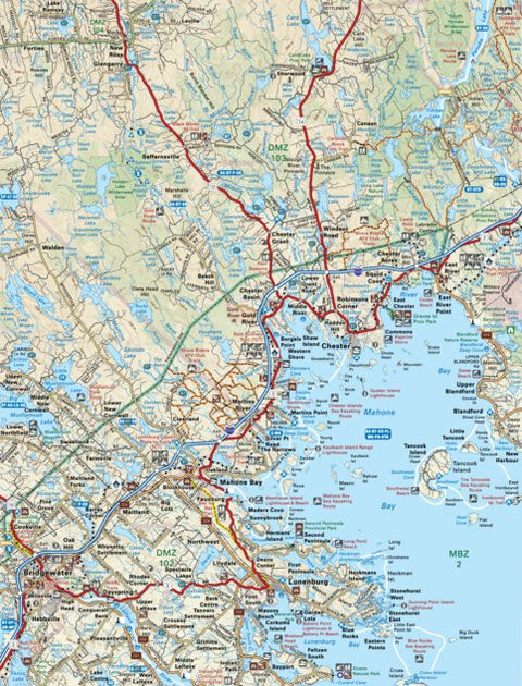 NSNS14 Bridgewater - Nova Scotia Topo