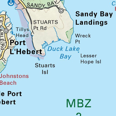 NSNS04 Port L'Hebert - Nova Scotia Topo