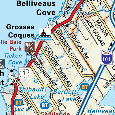 NSNS10 Church Point - Nova Scotia Topo