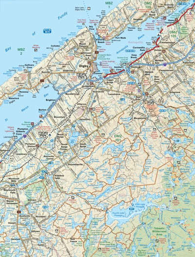 NSNS11 Digby - Nova Scotia Topo