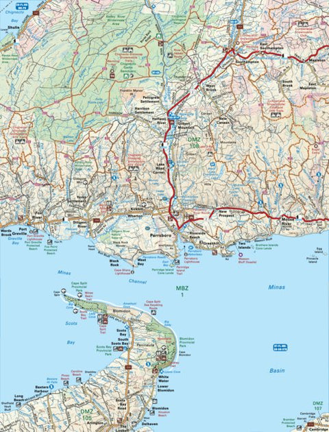 NSNS29 Parrsboro - Nova Scotia Topo