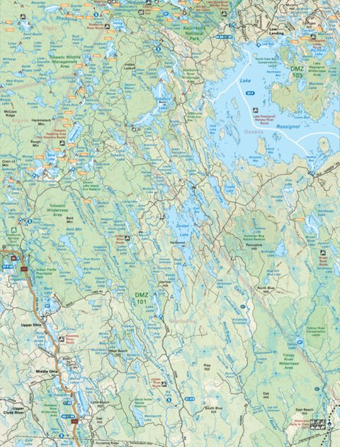 NSNS07 Lake Rossignol - Nova Scotia Topo