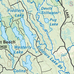 NSNS07 Lake Rossignol - Nova Scotia Topo