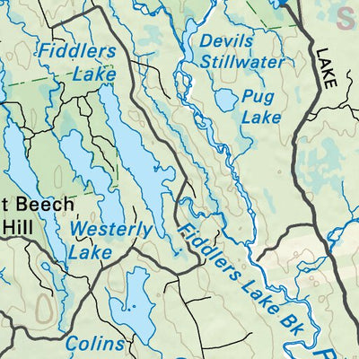 NSNS07 Lake Rossignol - Nova Scotia Topo