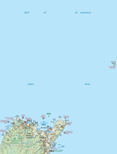 NSNS54 Bay St Lawrence - Nova Scotia Topo