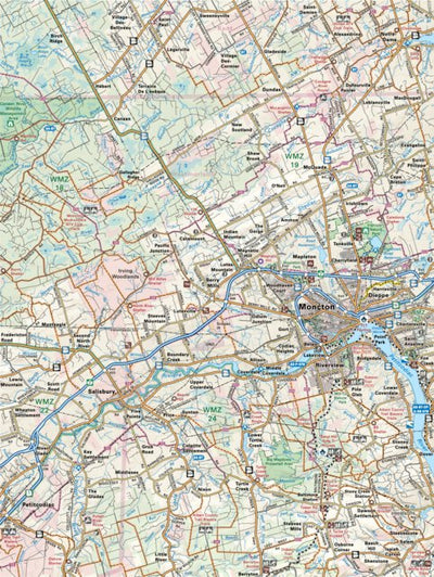 NBNB21 Moncton - New Brunswick Topo
