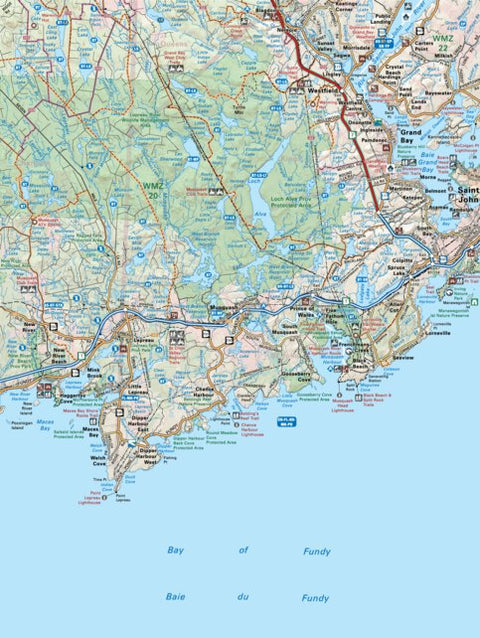 NBNB04 Grand Bay - New Brunswick Topo