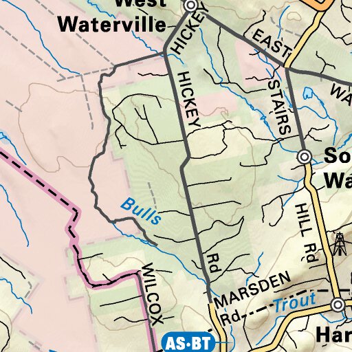 NBNB16 Woodstock - New Brunswick Topo Map by Backroad Mapbooks