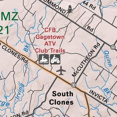 NBNB10 Oromocto - New Brunswick Topo