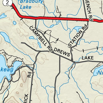 NBNB15 Eel River - New Brunswick Topo