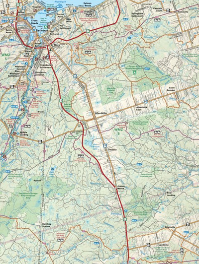 NBNB56 Bathurst - New Brunswick Topo