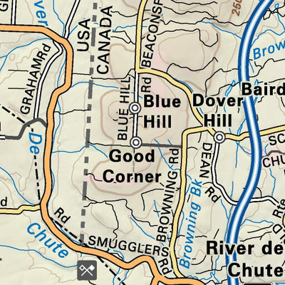 NBNB27 Centreville - New Brunswick Topo